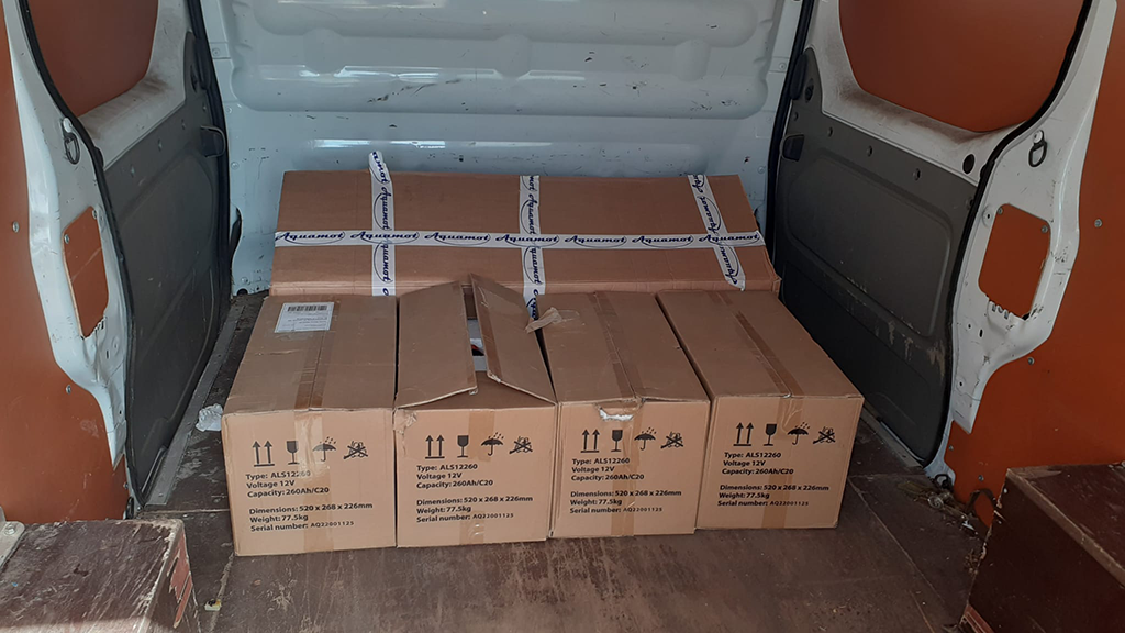 Levering Aquamot motor en accu
